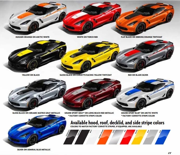 Yenko Corvette Color Choices