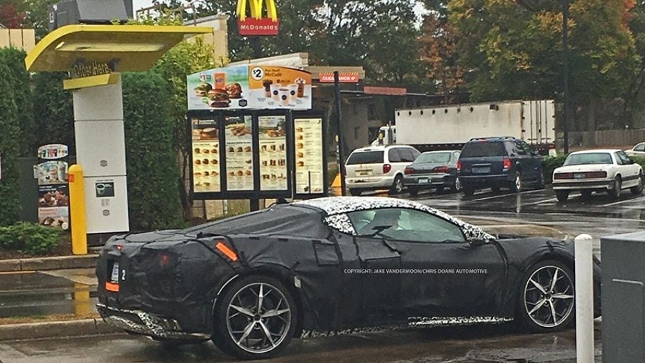 Mid-engine Corvette at McDonalds