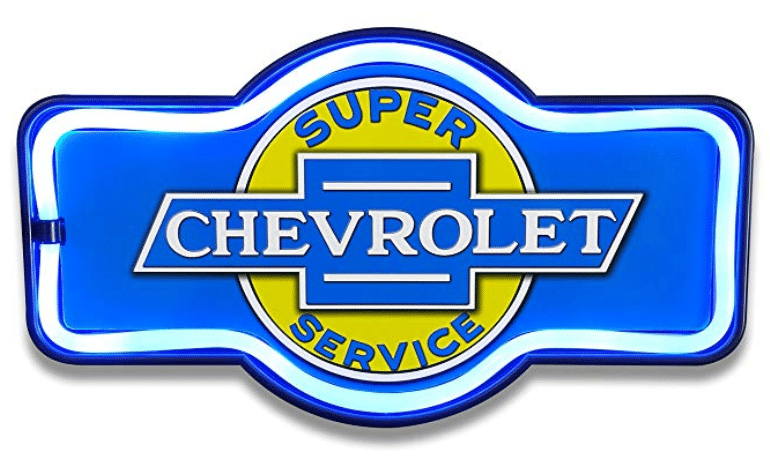 Chevrolet Chevy Super Service Garage Marquee Sign