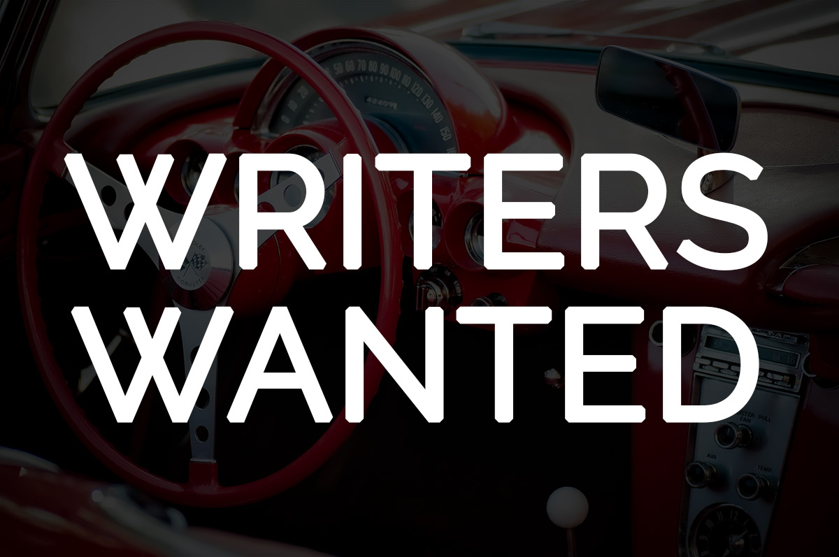 Corvette Writers Wanted!