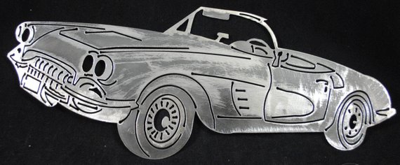 1958 Chevy Corvette 16 Automotive Art
