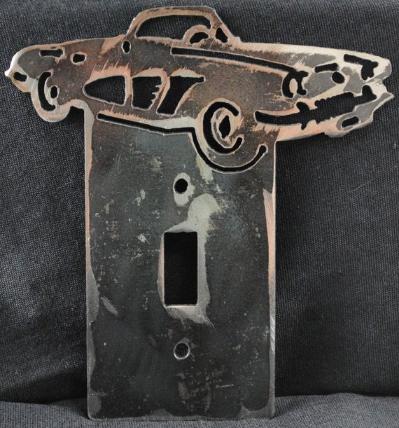 1958 Chevy Corvette Single Light Switch Cover Plate