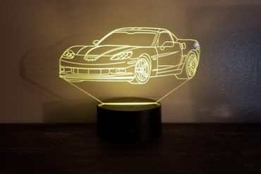 Chevy Corvette C6 LED Display Table Lamp