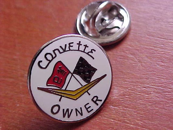 Classic 1950-60s Chevrolet Corvette Owner Pin
