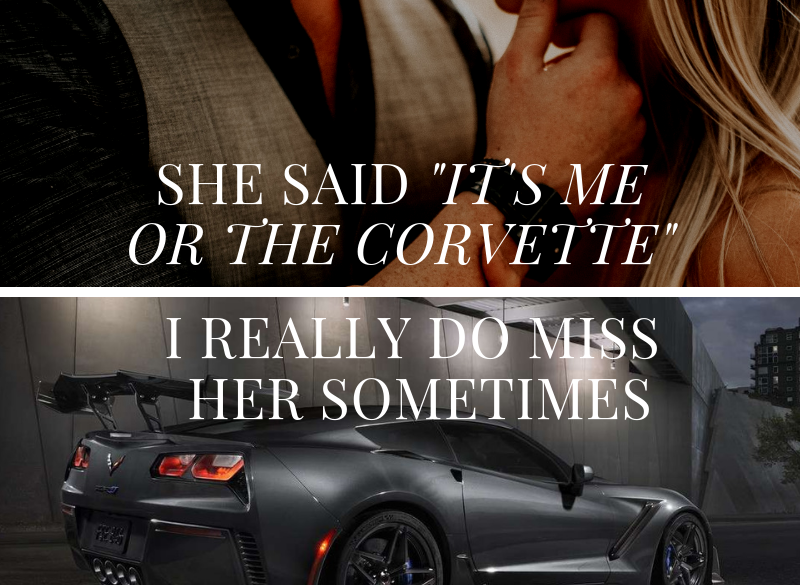 Its Me or the Corvette Meme