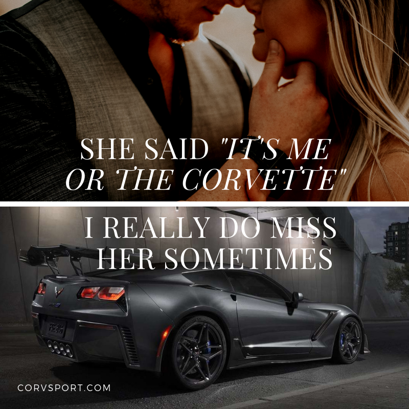 Its Me or the Corvette Meme