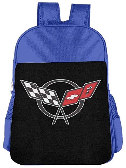 Shijingshan Corvette-logo School Book Bag 