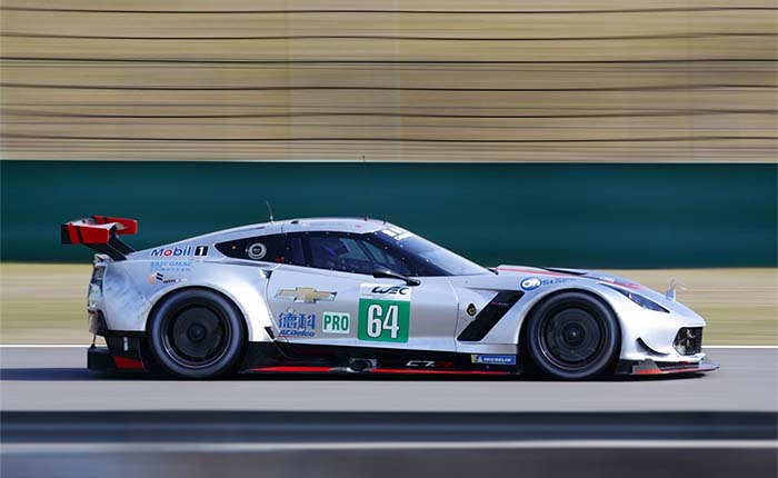 The No. 004 Chassis C7.R Corvette (No. 64) made its WEC debut in Shanghai last weekend.