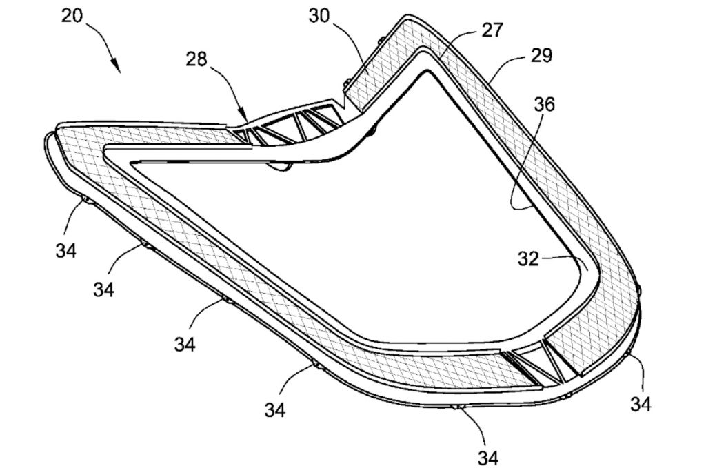 GM's Patent Drawing for the "Venting Module for Vehicle Compartment Cover Assembly" (1 of 2)