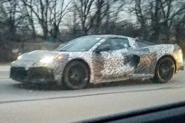 C8 Corvette spied