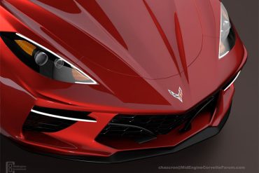Mid-engine corvette rendering