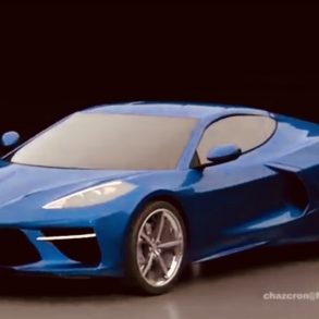 Mid-engine Corvette rendering