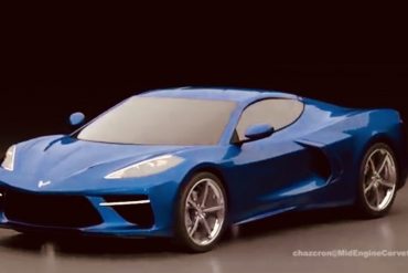 Mid-engine Corvette rendering