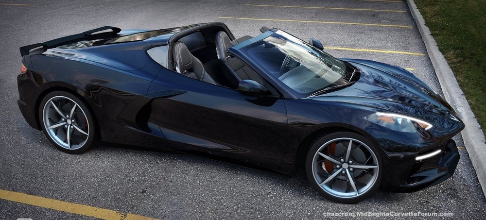 Mid-engine Corvette Rendering