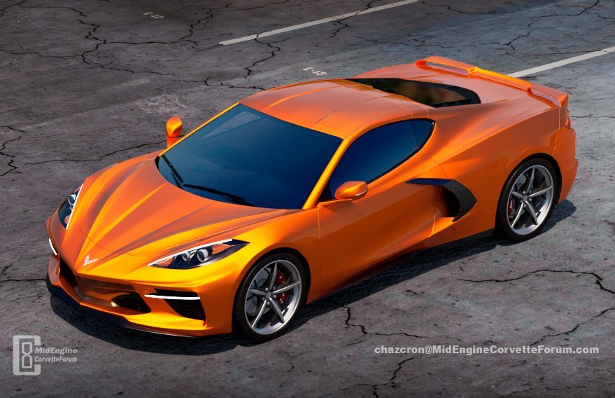 midengine Corvette rendering