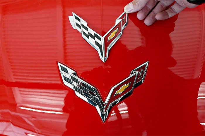 C8 corvette logo comparison