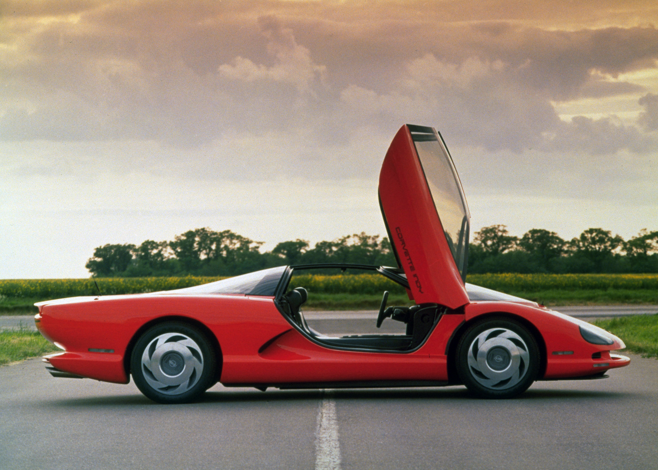 The 1986 Corvette Indy Concept vehicle was another in a series of mid-engine prototype models that paved the way for the current mid-engine Corvette.