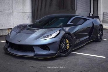 C8 Corvette rendering