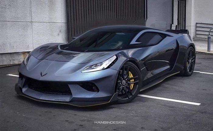 C8 Corvette rendering