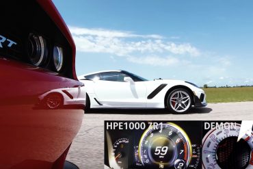 HPE1000 ZR1 Corvette vs dodge demon