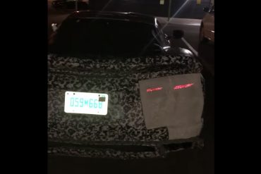 C8 Corvette spied