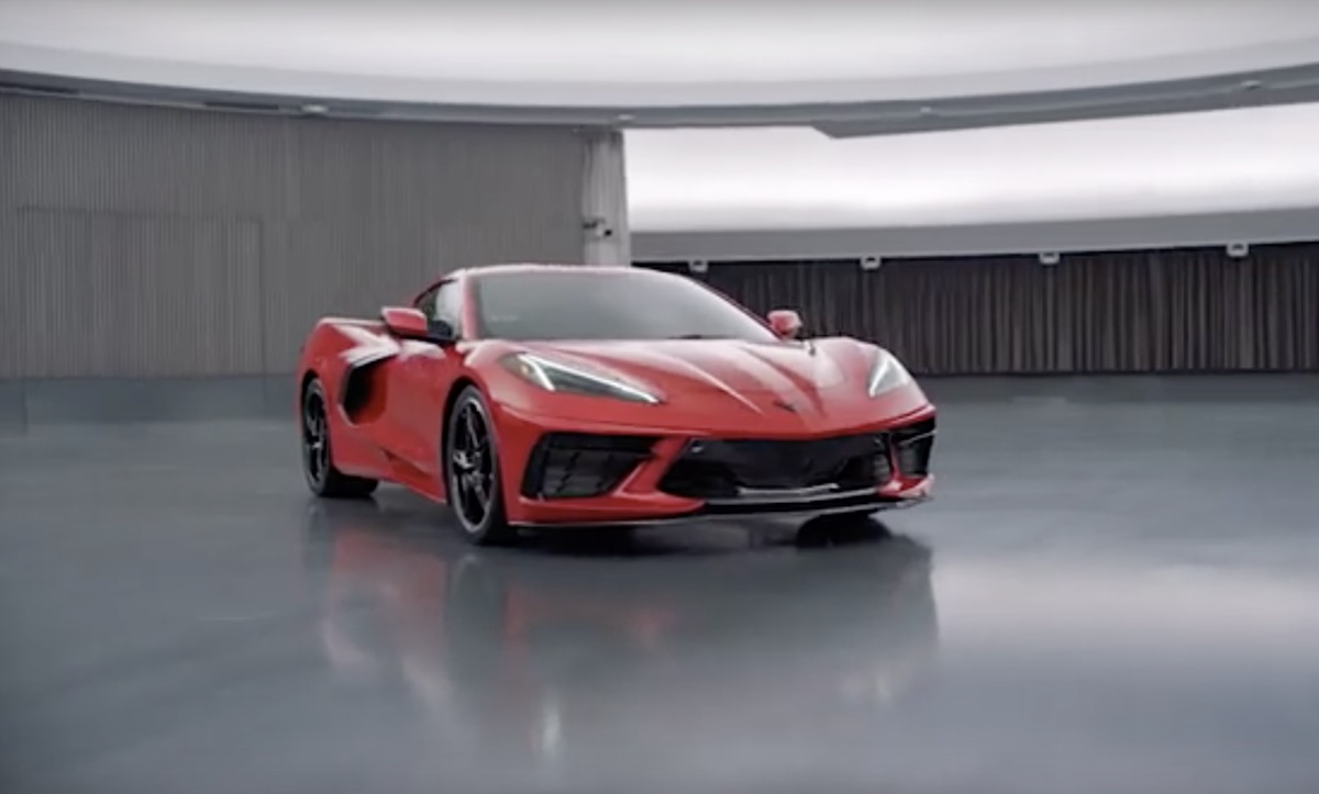 C8 Corvette in mid-engine video