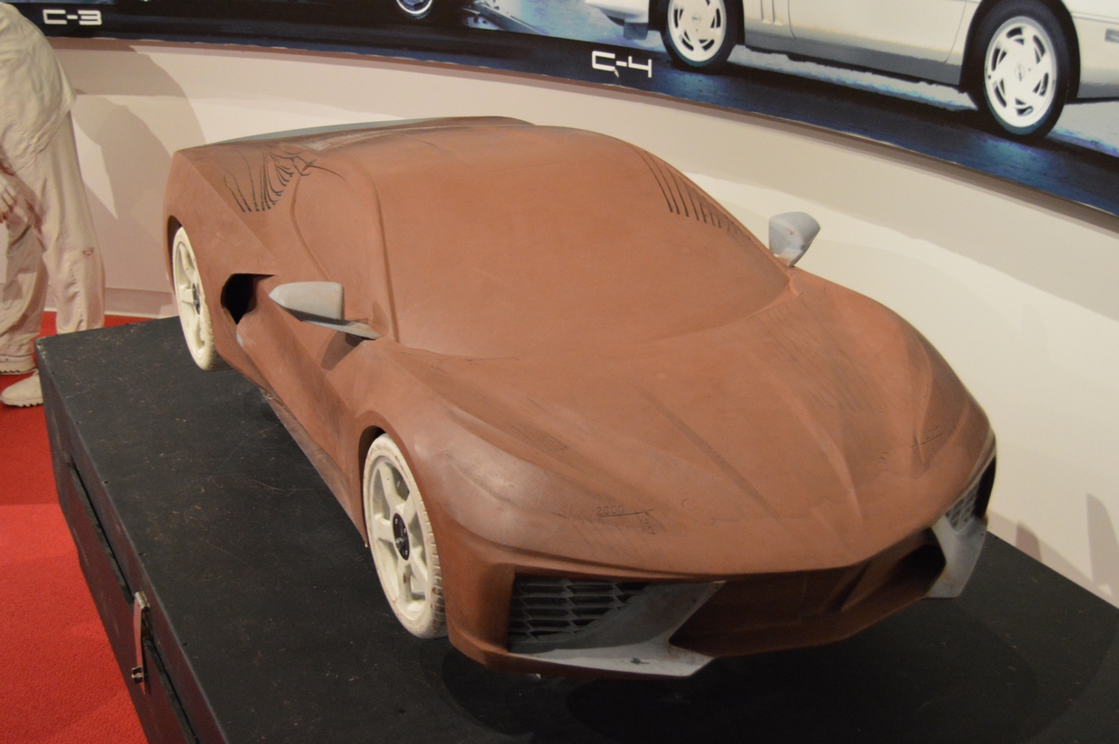 One of the engineering C8 prototype clay models created by GM during the development of the car's aerodynamic design/configuration.