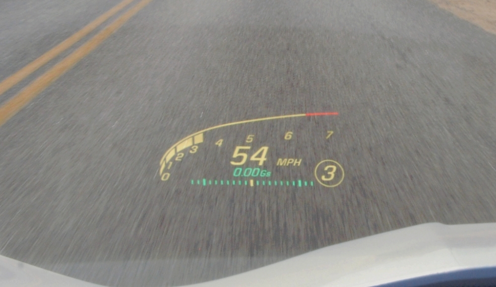 The Heads-Up Display is included in the 2LT and 2LZ packages on the 2018 Corvette.