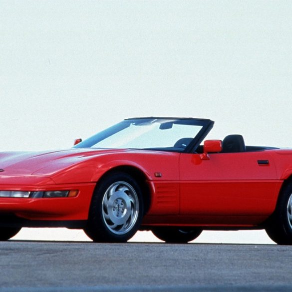 1991 COrvette Convertible (equipped for European export - note the side marker lights on the front fenders.)