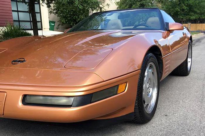 A 1994 Corvette finished in Copper Metallic.