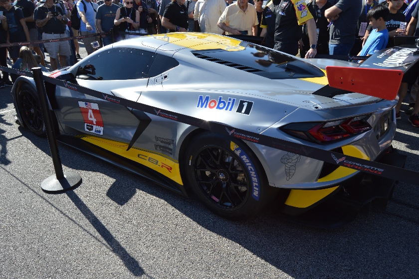 Although the Mid-Engine C8.R Corvette Race Car will make its official debut at Daytona next January, the car was on display and ran a celebratory lap prior to the start of the Petit Le Mans this past weekend.  Image courtesy of Scott Kolecki/Corvsport.com