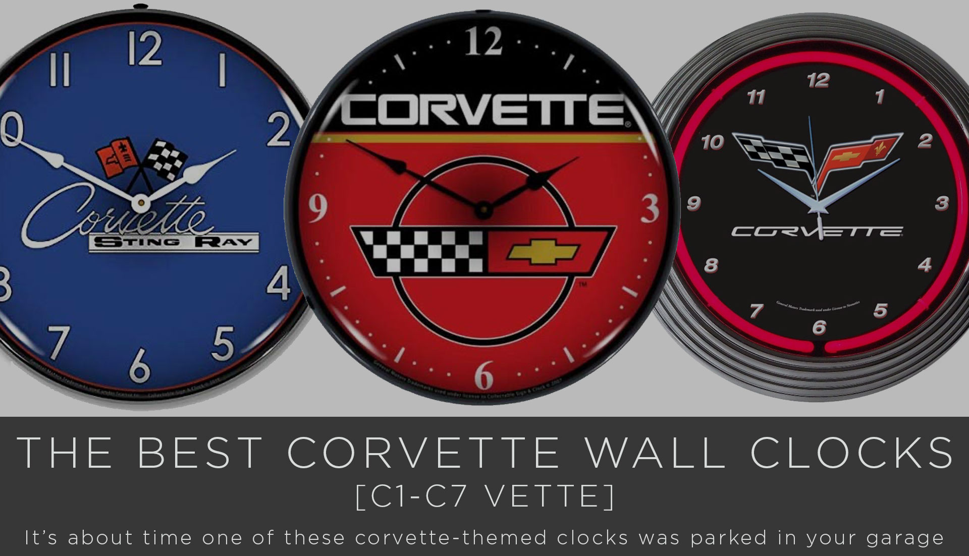 Best Corvette Wall Clocks
