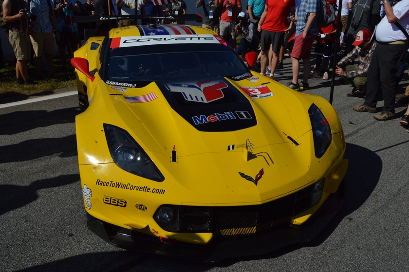 The No. 3 C7.R Corvette before the start of the Petit Le Mans at Road Atlanta. Image courtesy of Scott Kolecki/Corvsport.com