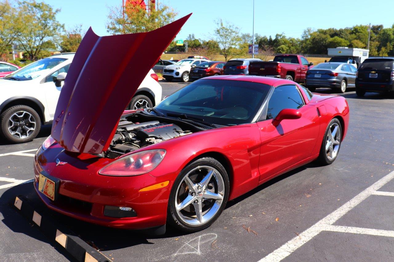 Hood-up view of 2012 C6 Corvette