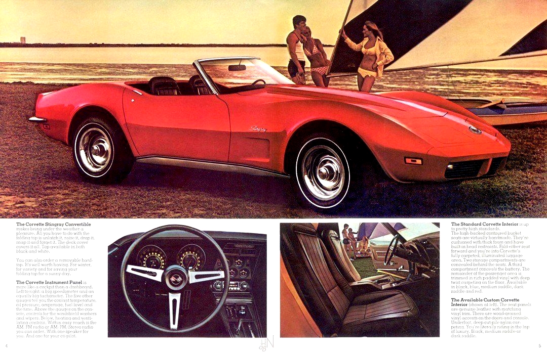 Original GM advertisement for the 1973 Corvette.