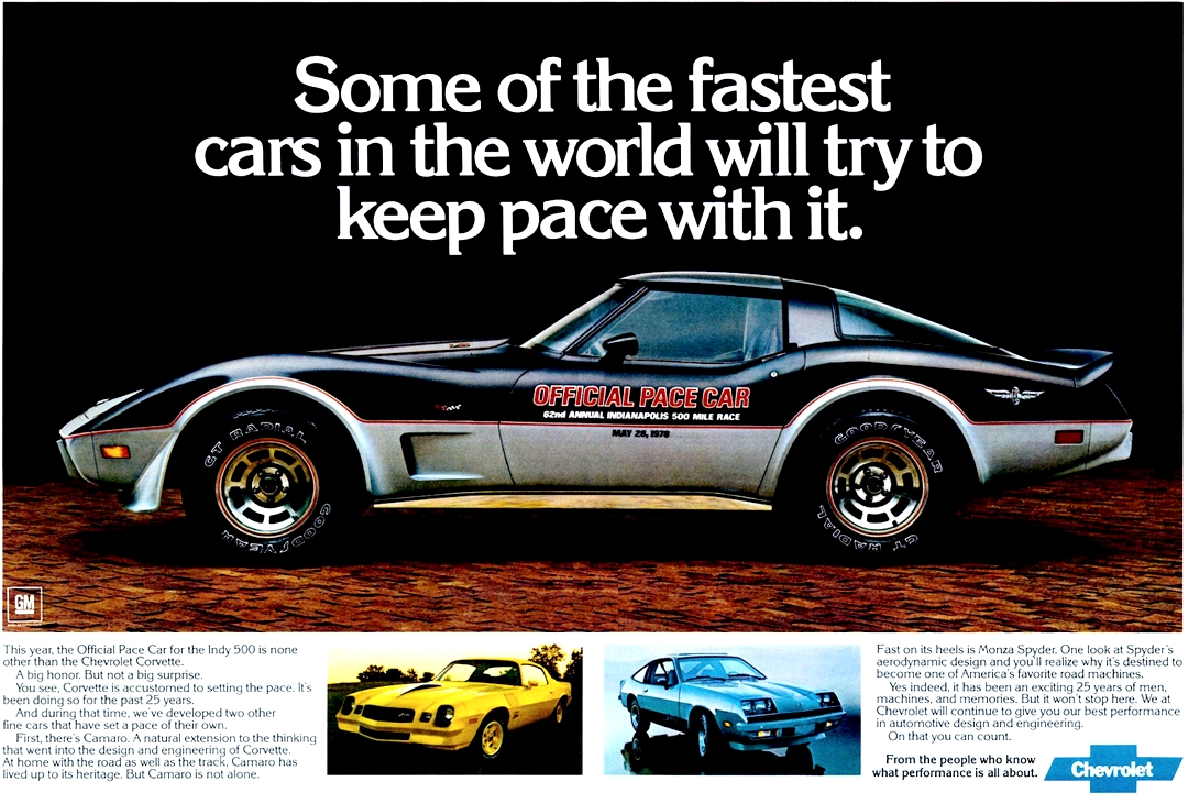 Original GM advertisement for 1978 Corvette