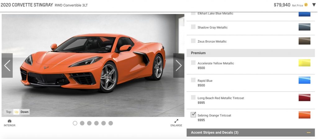 corvette configurator