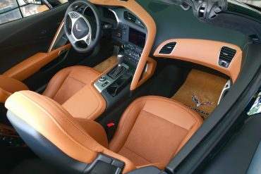 The interior of a C7 Corvette Coupe.