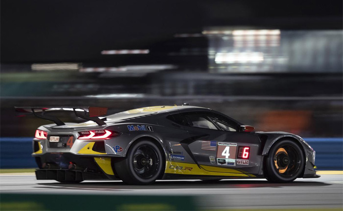 The No. R Chevy Corvette C8.R