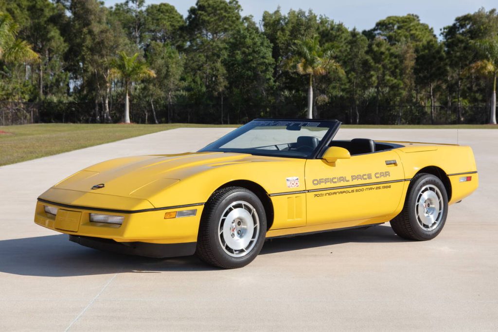 Chevy Corvet Indy 500 Pace 1986 Yellow (1/18