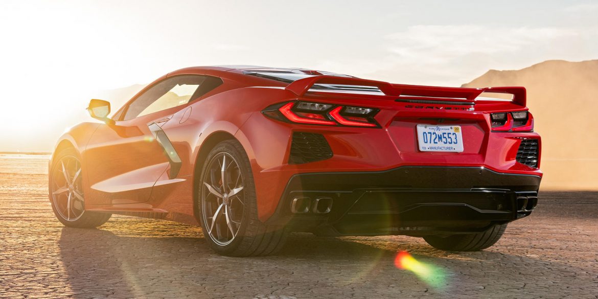 2020 Corvette C8 sunset