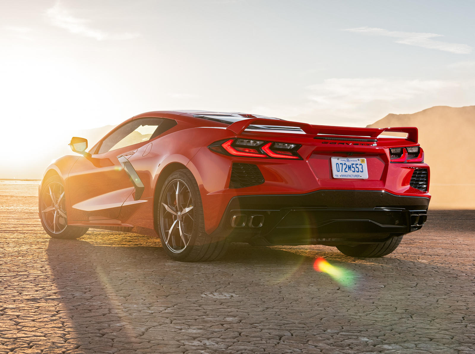 2020 Corvette C8 sunset