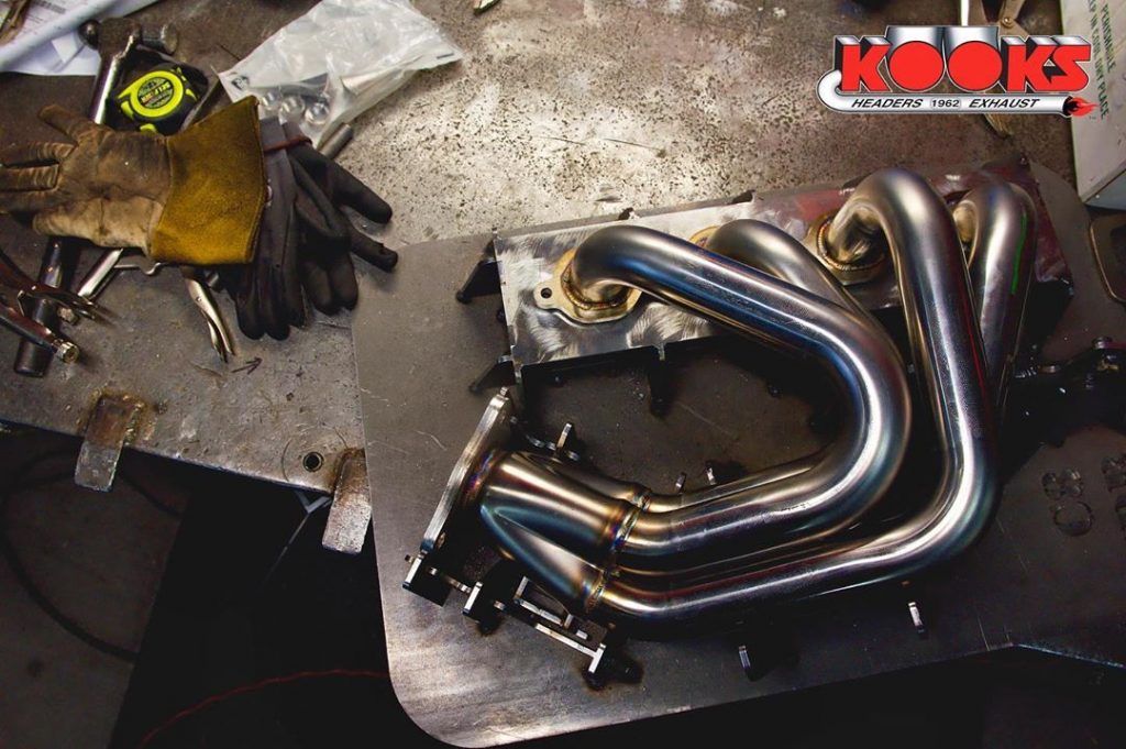 Kooks prototype Long Tube Headers for the Corvette C8