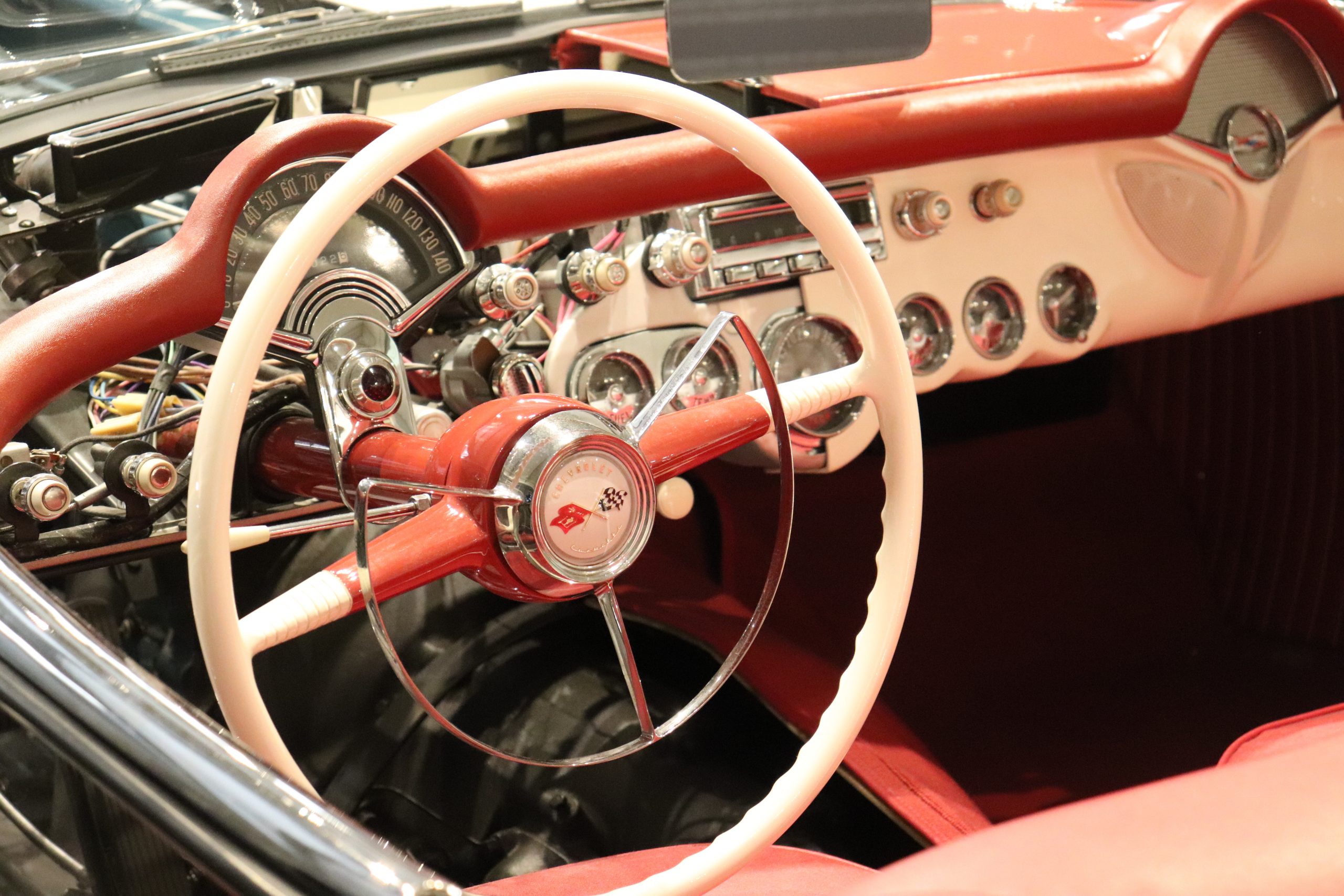 C1 Corvette Horn Ring Steering Wheel