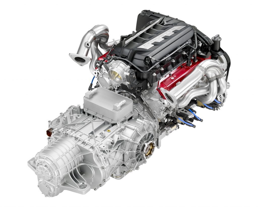 2020 Corvette Stingray’s LT2 V-8 engine and dual-clutch, 8-speed transmission