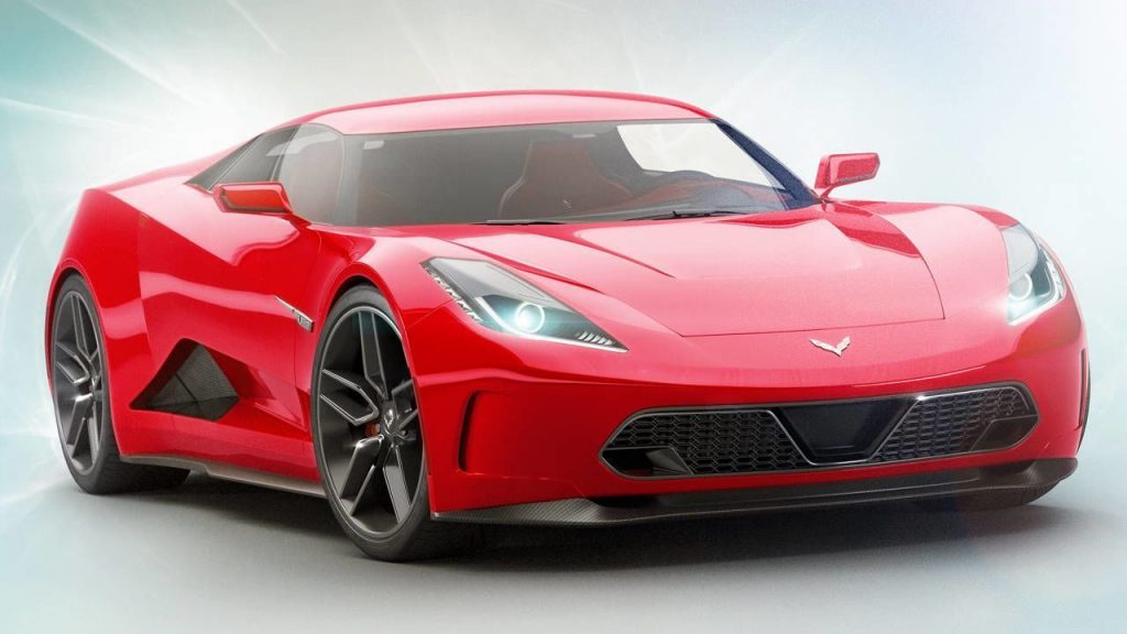 The Corvette "Zora" as rendered by Car and Driver Magazine.