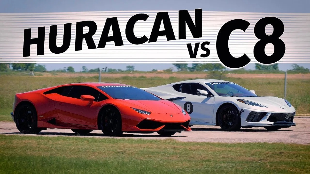 Hennessey Corvette C8 vs Lamborghini Huracan Evo