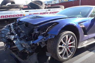 corvette crash video