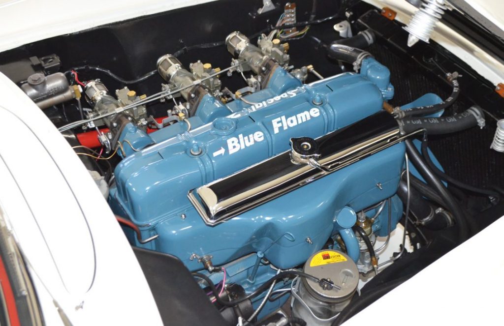 This beautifully maintained/restored "Blue Flame" six-cylinder engine looks as good now as it did back in 1953.