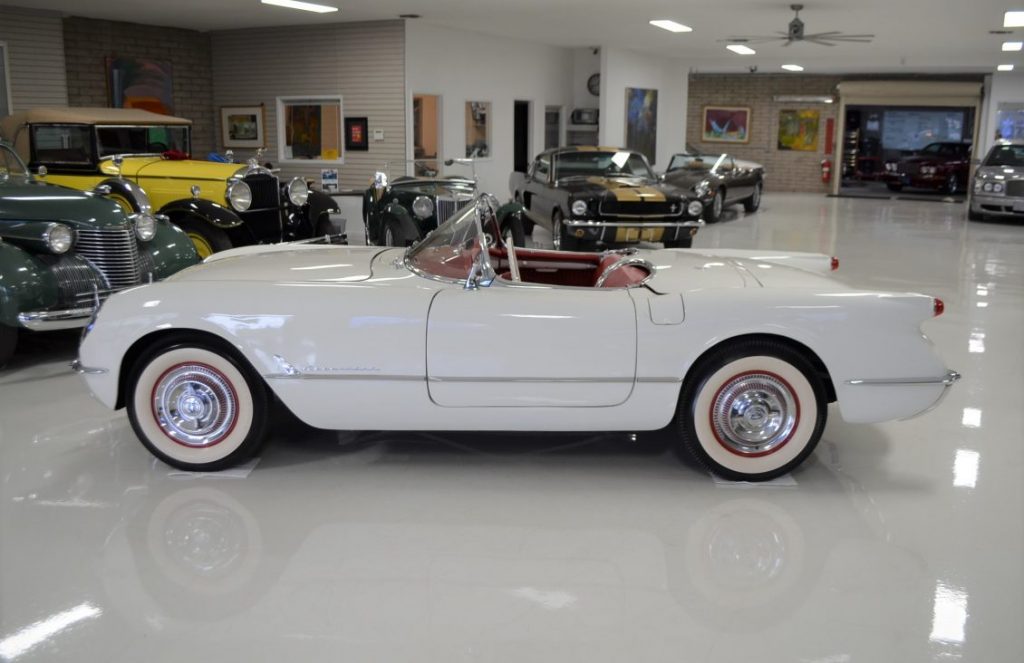 Beautifully restored 1953 Corvette, previously owned by Lyle Hill for nearly a half-century.